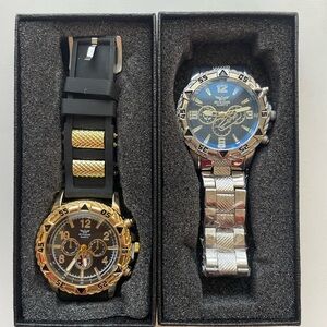 The "Executive & Sport" Duo Two Quartz Men's Watches Formal and Sport (42-44MM)